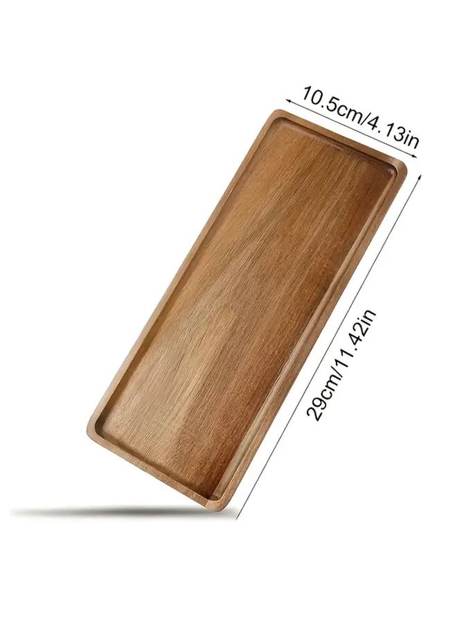 Rectangular Wooden Display Trays 4pcs Set For Cake Dessert Food Plate - Image 4