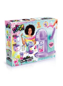 So Slime Slime’Licious Slime’Spresso Machine; Brew A Cuppa’ Stretchy Slime; Mixing Slime Has Never “Bean” So Much Fun; Simply Pour And Mix To Make 10 Slimes; 5 Premade Slimes; Ages 6+