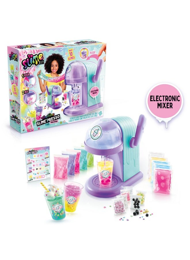 Canal Toys - So Slime Slime’Licious Slime’Spresso Machine; Brew A Cuppa’ Stretchy Slime; Mixing Slime Has Never “Bean” So Much Fun; Simply Pour And Mix To Make 10 Slimes; 5 Premade Slimes; Ages 6+ - Image 1