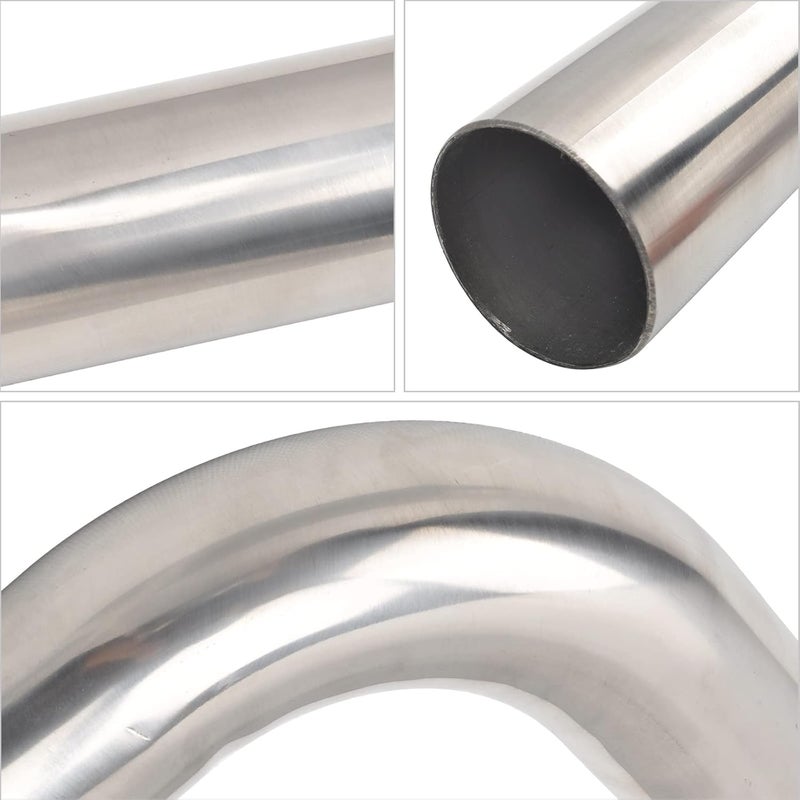 FGJQEFG 3 Inch 90 Degree Mandrel Exhaust Pipe Tube, T304 Stainless Steel, 2PCS - Image 3