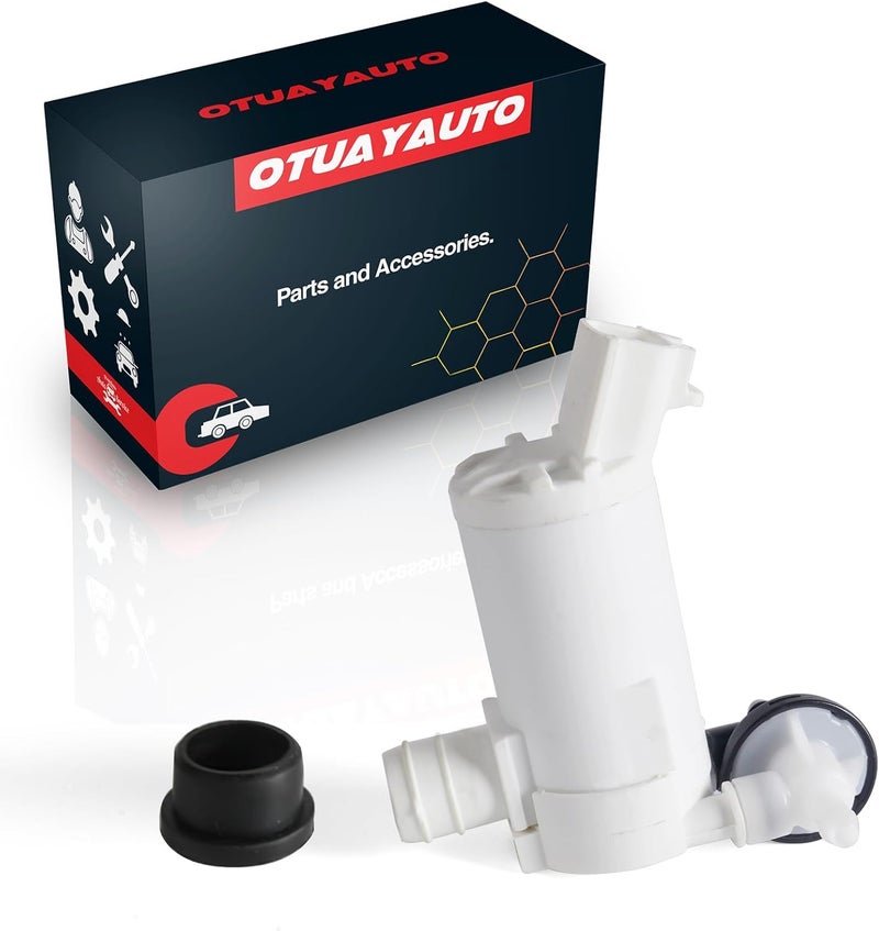 OTUAYAUTO Windshield Washer Pump Replacement for 2007-2011 Honda CRV - Factory OE Style with Grommet 76806-SMA-J01 - Image 1