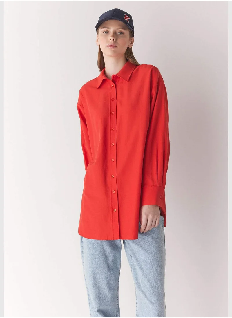 DeFacto Woman Woven Long Sleeve Tunic