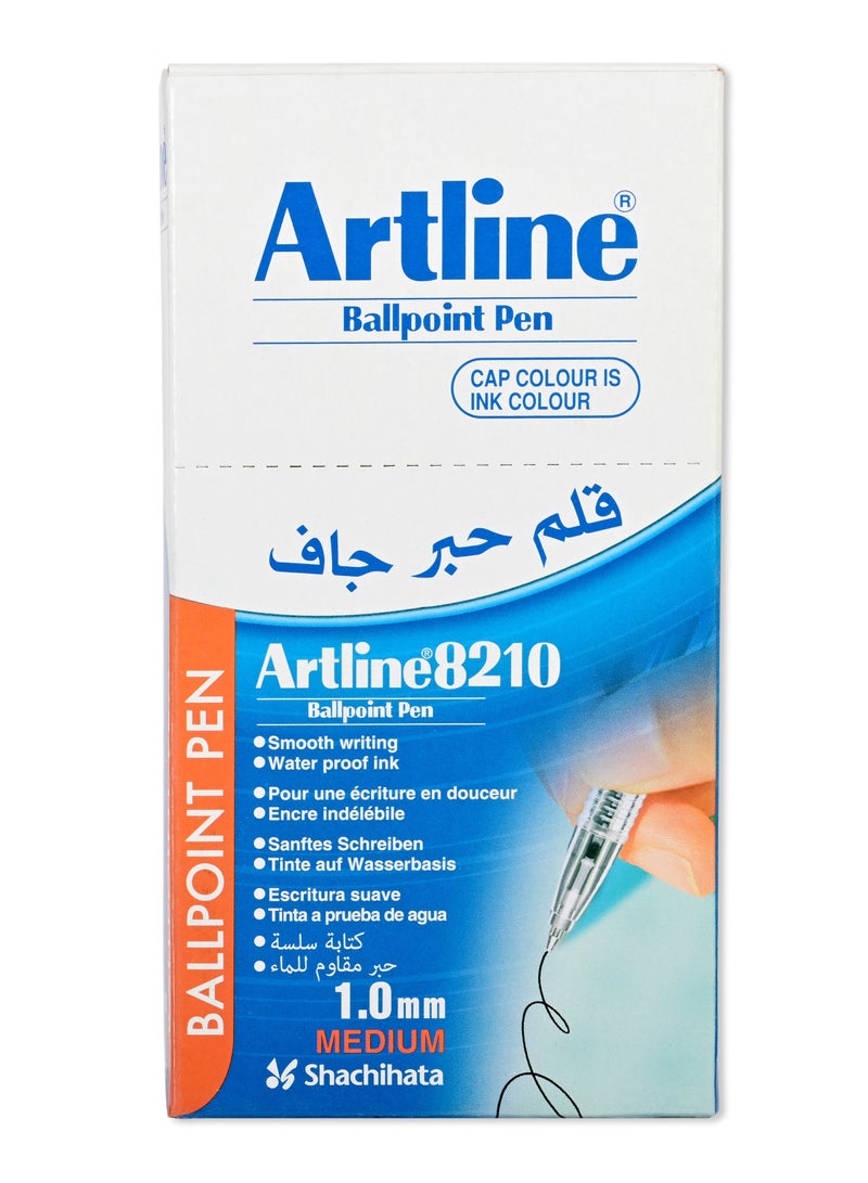 Artline Artline 50 Pieces 8210 Ballpoint Pen, 1.0mm Medium, Color:Red - ARBPAM8210RE - Image 4