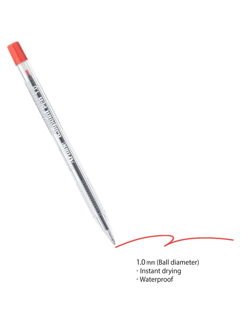 Artline Artline 50 Pieces 8210 Ballpoint Pen, 1.0mm Medium, Color:Red - ARBPAM8210RE - Image 3