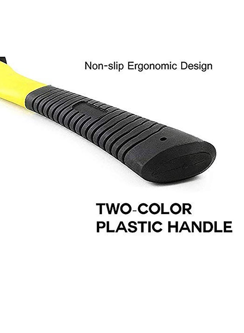 بوس_لايف_ستايل أدوات البستنة فأس الفأس جسم من الألياف الزجاجية مقبض مطاطي فأس قطع الخشب، فأس التخييم، فأس السلامة 1 كجم - Image 4