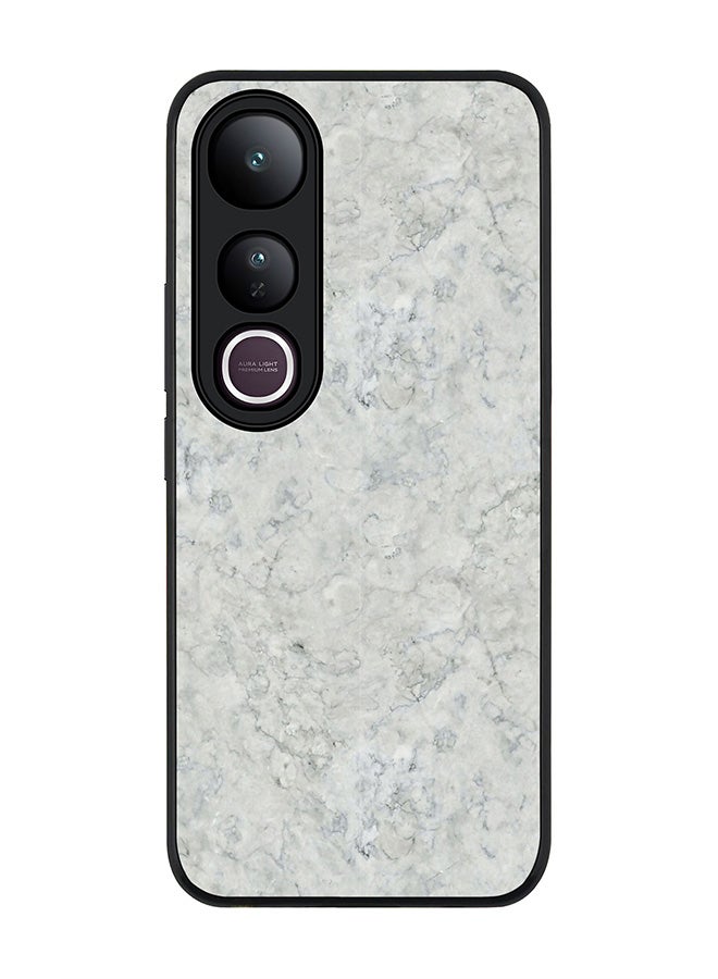 Stylizedd For vivo V50 Lite Case,Slim fit Camera Protection, Shockproof Thin Phone cover  - Marble Texture White