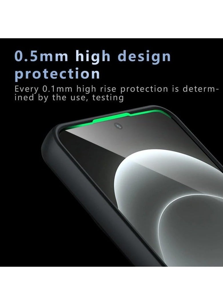 General Magnetic Case Compatible with Xiaomi 14 Ultra, Frosted Armor Back Cover Airbag Shockproof Bumper Cover for Xiaomi 14 Ultra  - Image 4