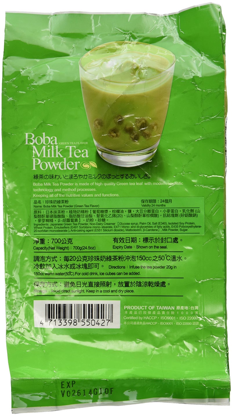 Greenmax, Greenmax Boba Milk Tea Powder Green Lg/Bag, 24.5 Ounce - Image 3