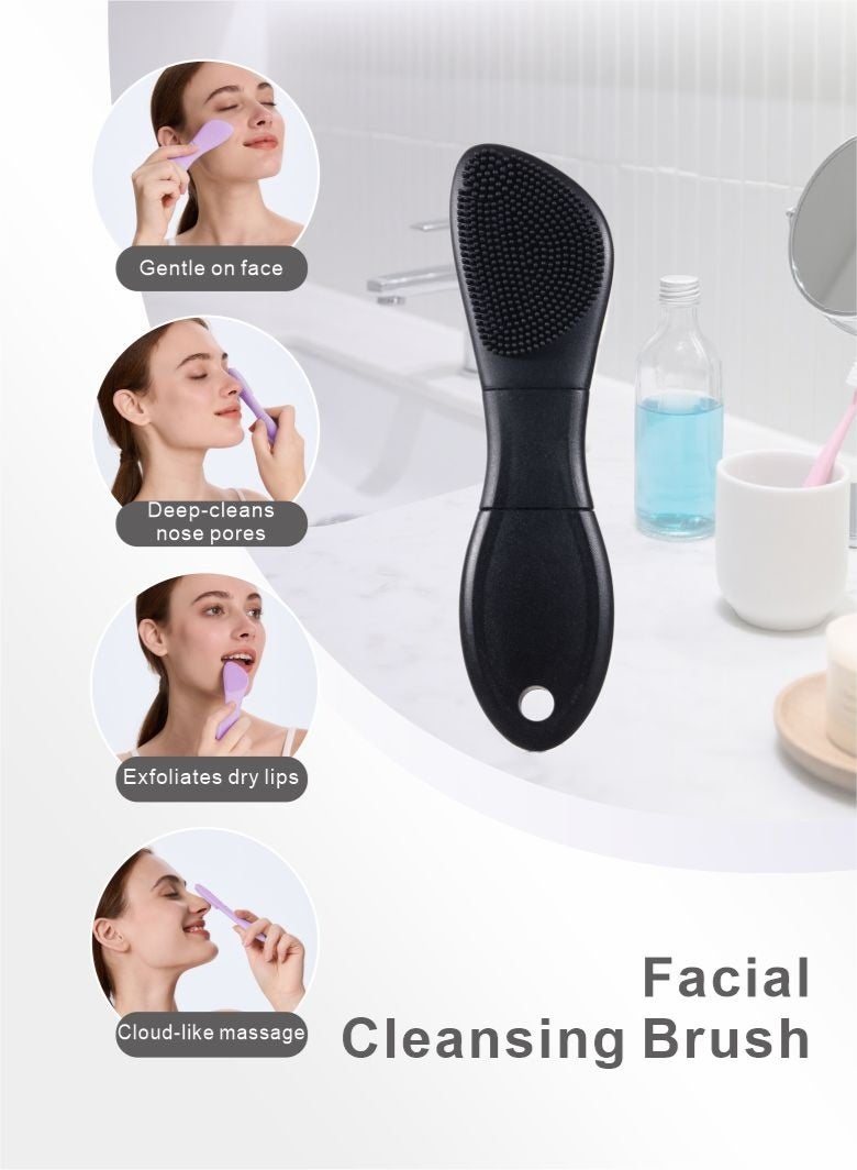 YEADMAL Silicone Blackhead Remover Facial Skin Spatula for Men and Women Skin Care (Black) - Image 3