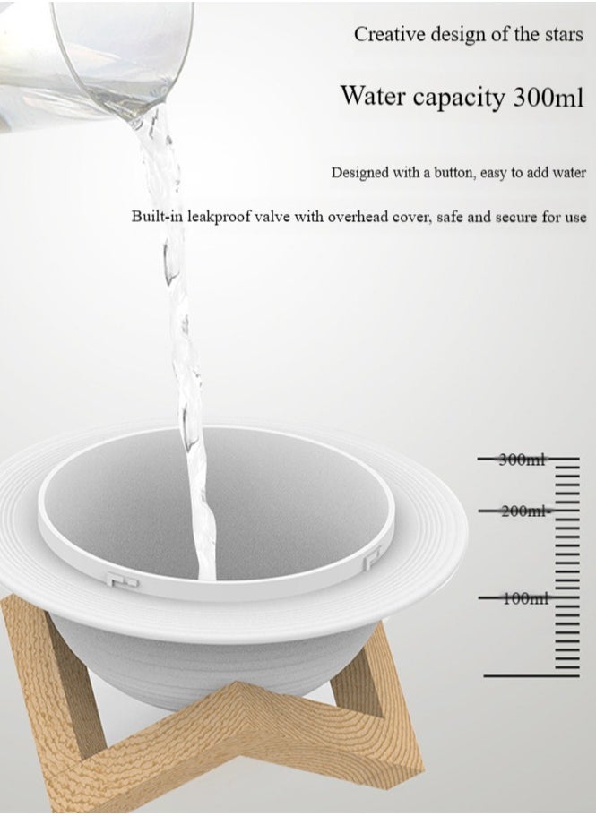 Pretocter - Moon Humidifier Night Light, Silent Humidifier, Aromatherapy Diffuser, USB Charging - Image 1