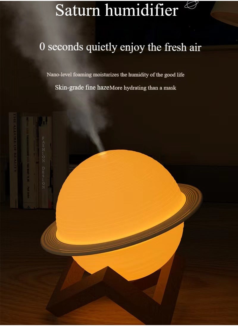 Pretocter - Moon Humidifier Night Light, Silent Humidifier, Aromatherapy Diffuser, USB Charging - Image 1