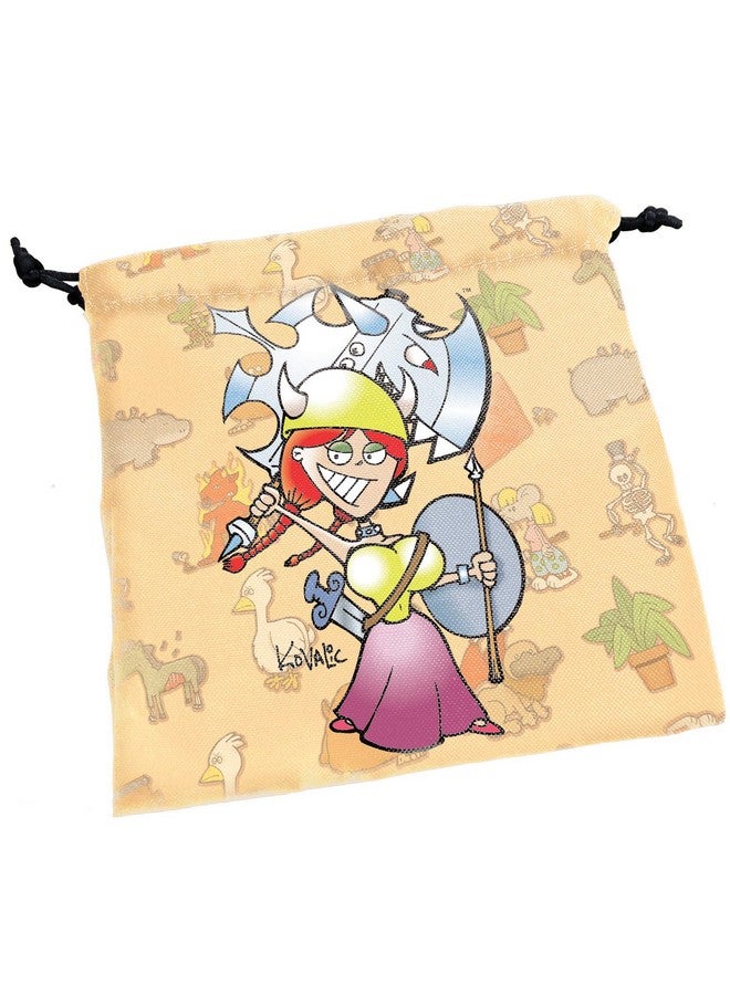 Steve Jackson Games Munchkin Dice Bag | Large Drawstring Bag 7” x 7” | Printed Fabric | Holds over 100 Dice | RPG Bag | Roleplaying Dice Bag | Tabletop Adventure Game Bag | From - Image 3