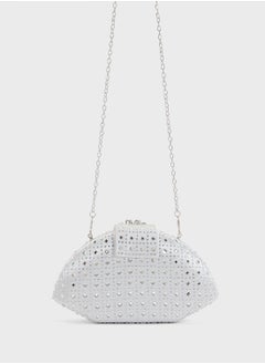 Khizana Embellished Diamante Clutch Bag  - Image 2