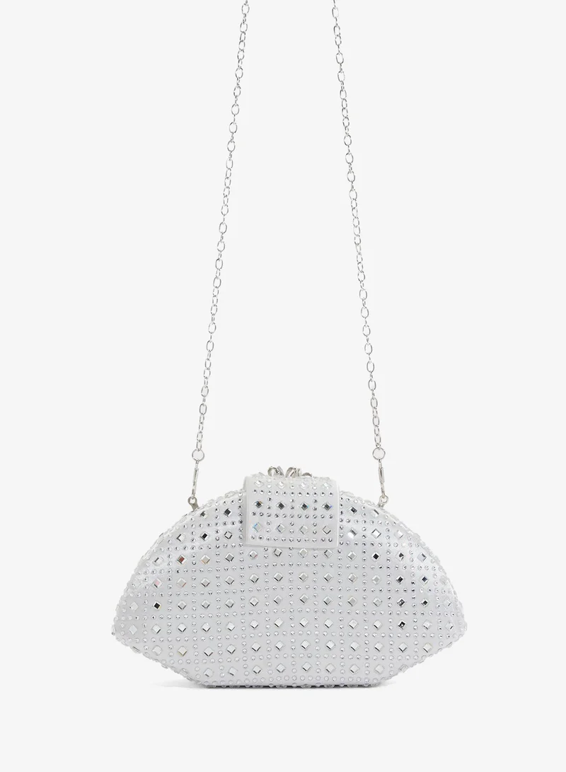 خزانة حقيبة يد نسائية مزينة بالكريستال