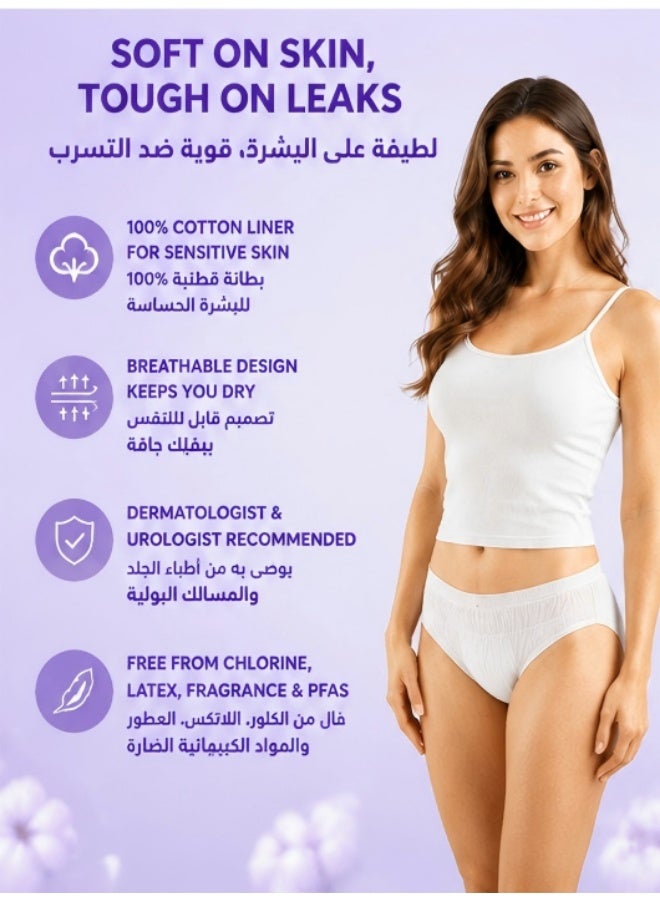 MISECR 20 Count Disposable Incontinence Underwear for Women, Pant Style Pull-Ups, Medium/Large/X-Large - Image 4