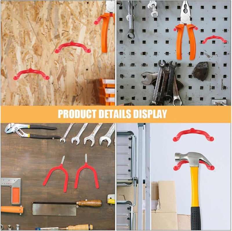 خطافات براغي ثقيلة للجراج 12 قطعة مقاومة للتآكل لحوامل التخزين متعددة الأغراض - Image 5