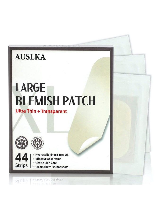AUSLKA Blemishes Patches 44 Strips Hydrocolloid Dots Large Blemishes Patch Blemishes Stickers Zit Breakouts Suitable For Larger Area Outbreaks  - Image 2