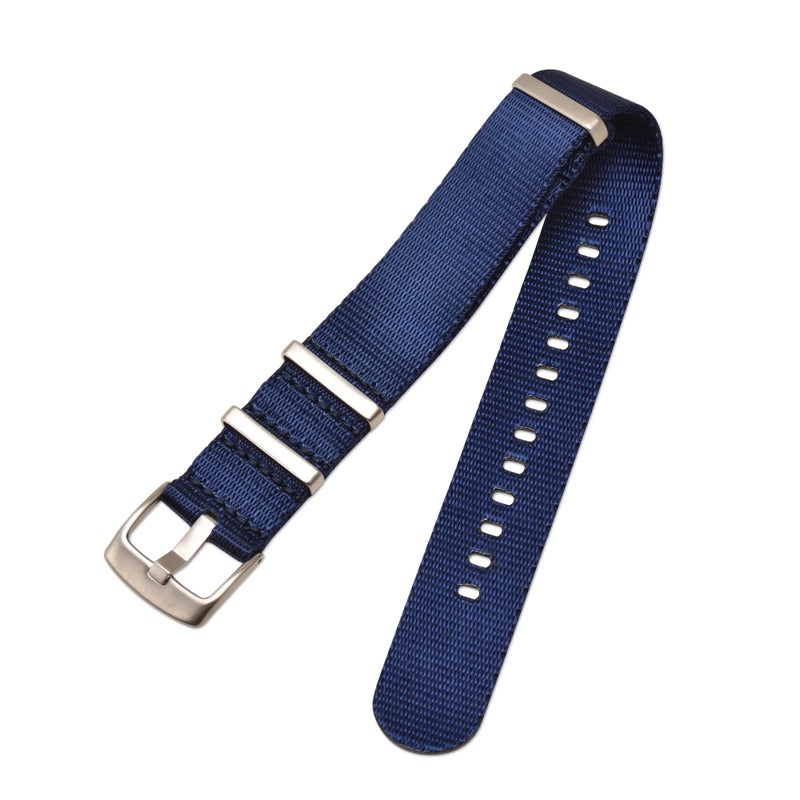 Bluejw Multi-Colors Nylon Watch Strap 18mm 20mm 22mm 24mm Adjustable Canvas Replacement Wristband for Men and Women – Durable, Lightweight & Comfortable - Image 1