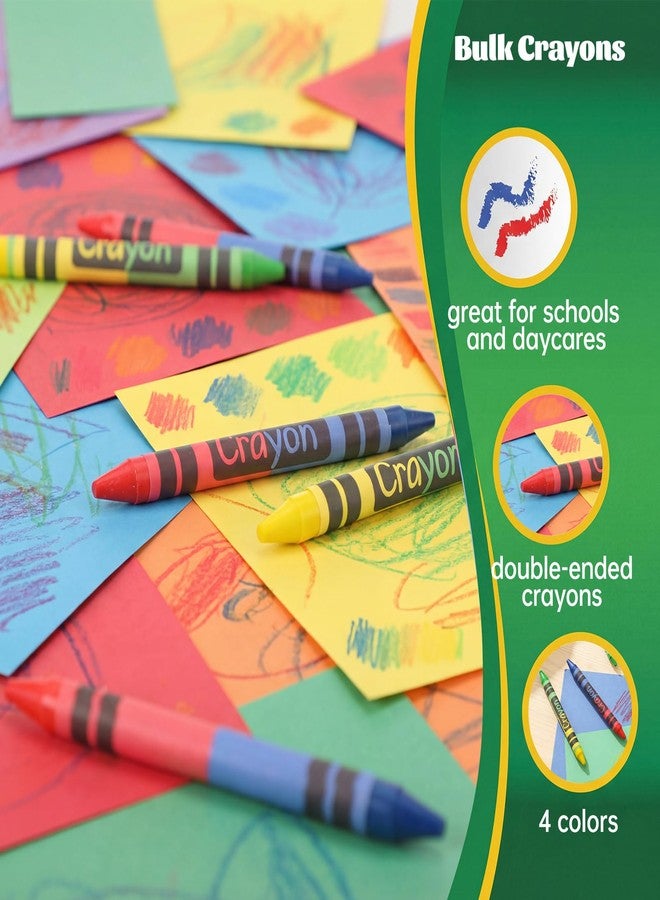 جلينمال مجموعة جلينمال من 300 قلم تلوين مزدوج الأطراف، 150 قلمًا، 4 ألوان متنوعة، أقلام تلوين غير سامة، عبوة فردية بالجملة، مثالية كهدايا للحفلات، للمطاعم، للمدارس، للمكاتب، هدايا للمعلمين، وهدايا العودة إلى المدرسة. - Image 2