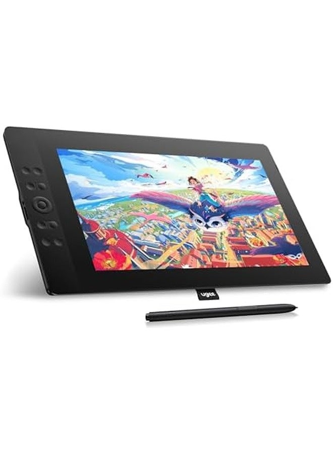 Ugee UE16 15.4" Drawing Tablet with Screen | Full-Laminated 143% sRGB Display, Battery-Free Stylus with 16K Pressure Sensitivity, 8+1 Hotkeys | Graphic Drawing Pad - Image 1