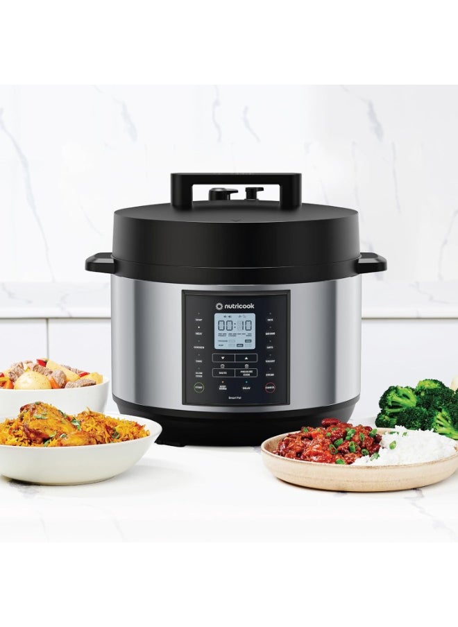 nutricook Smart Pot 2 Plus 1500 Watts - 9 Appliances in 1, Pressure Cooker, Slow Cooker, Rice Cooker, Steamer, Sauté Pot, Yogurt Maker, Soup Maker, Cake Maker, Food Warmer, 9.5L  - Image 2