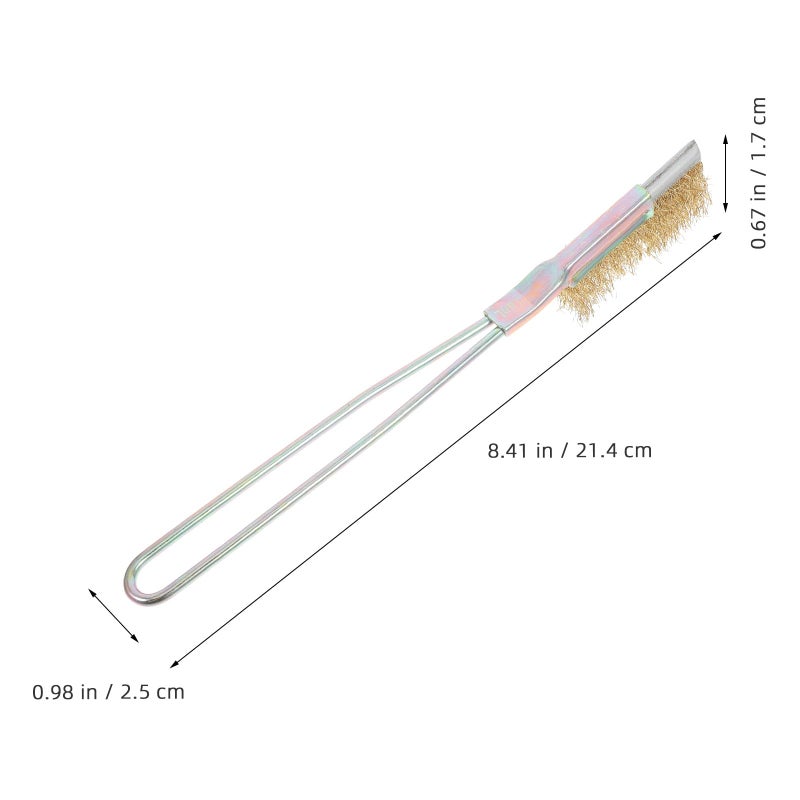 Heavy Duty Wire Brush Rust Removal Tool with Replaceable Head for Metal Cleaning - Image 3