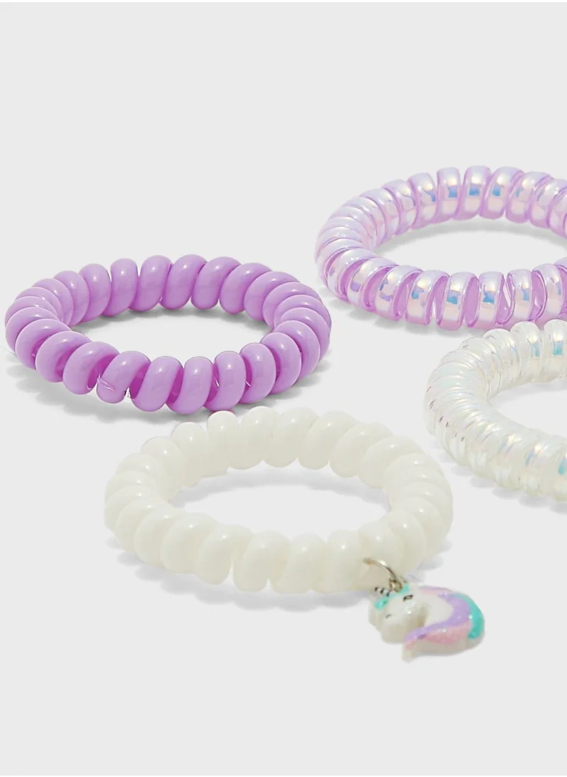 Claires Kids 5 Pack Unicorn Bracelet