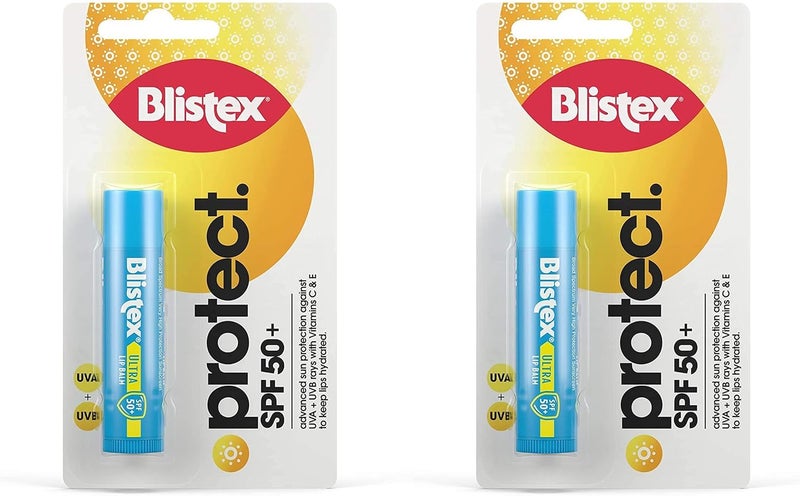 Blistex Ultra Lip Balm with SPF 50 Plus Lip Protection from UVA and UVB Rays 425 g 2 Pack