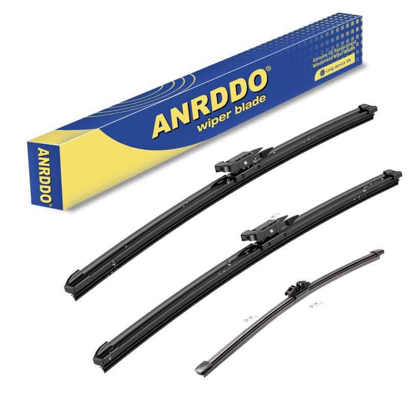 3 wipers Replacement For 20112016 2017 2018 2019 2020 2021 2022 2023 Ford Explorer Original Equipment Front and Rear Windshield Wiper Blades Set 262211 Set of 3 Pinch Tab