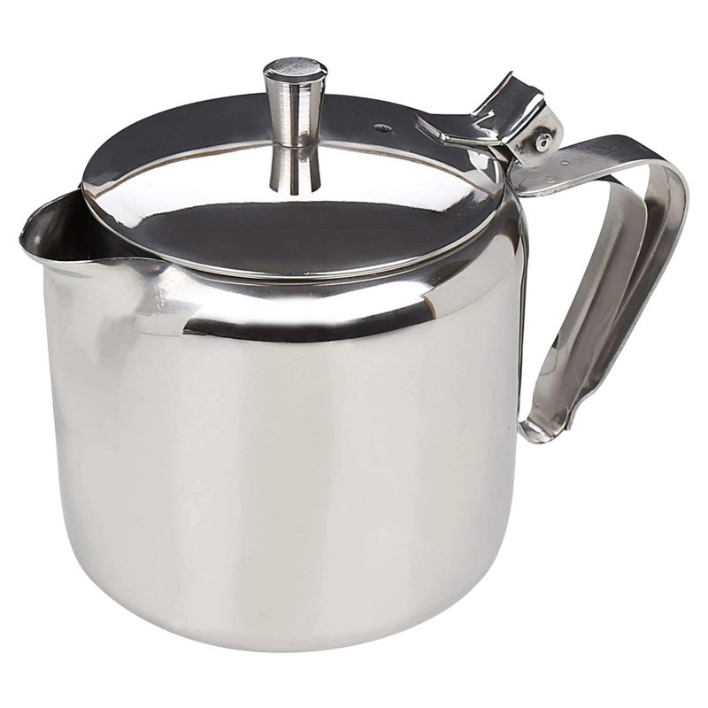 finality Stainless Steel Tea Serving Pot with Handle-Tea Coffee Kettle Medium Capacity-850ml Silver (Pack of 1) - Image 1