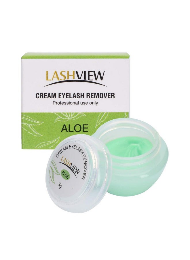 LASHVIEW - LASHVIEW Eyelash Extension Remover Cream, Light Aloe Flavor Cream,Eyelash Adhesive Remover, Professional Eyelash Extensions Remover for Salon,5g - Image 1