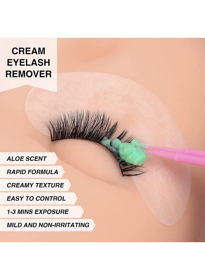LASHVIEW - LASHVIEW Eyelash Extension Remover Cream, Light Aloe Flavor Cream,Eyelash Adhesive Remover, Professional Eyelash Extensions Remover for Salon,5g - Image 1