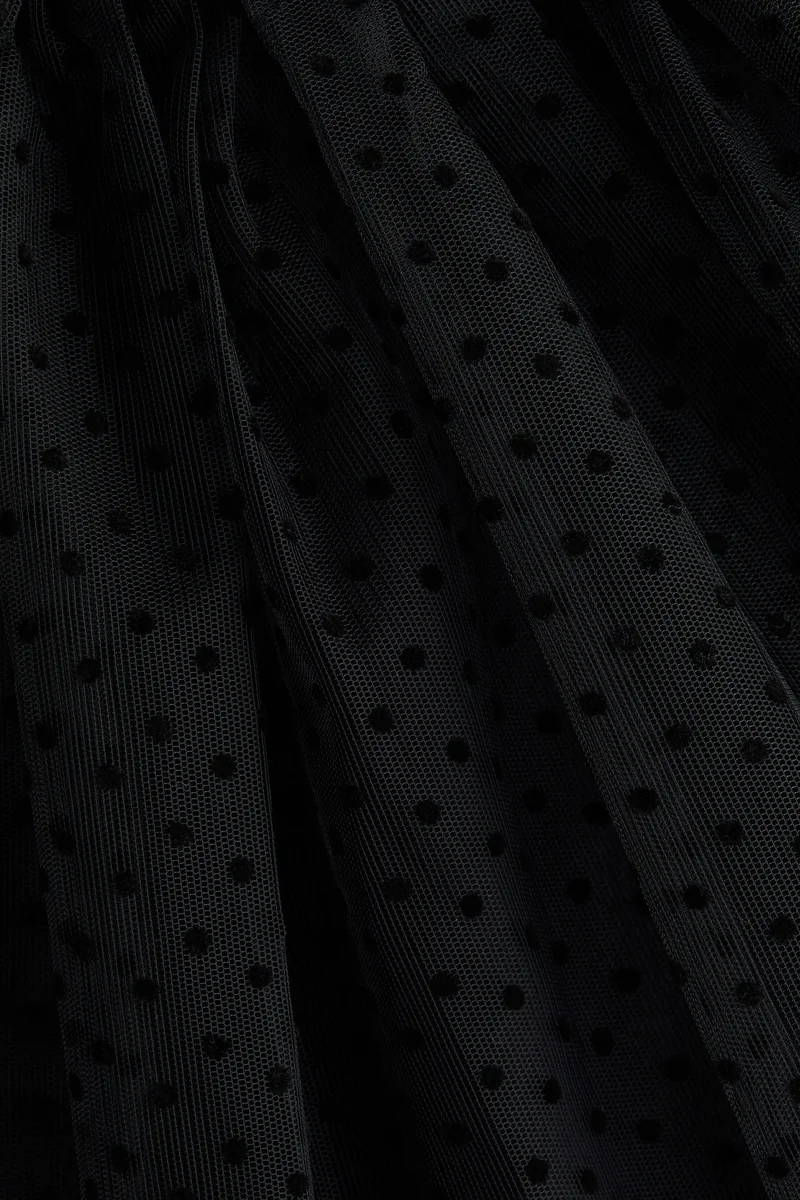 H&M Flock-print tulle skirt