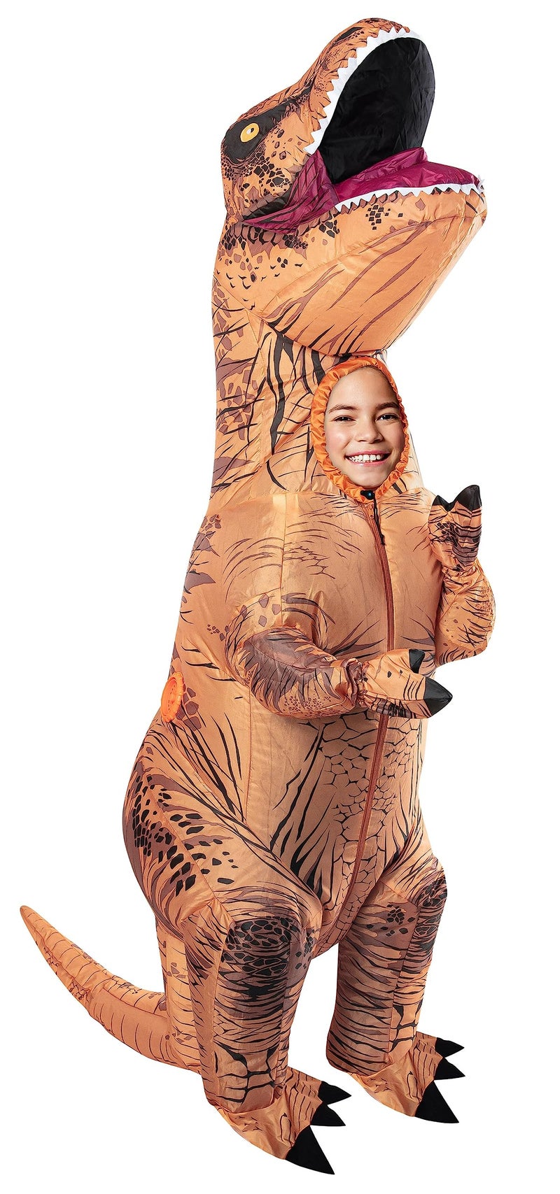 Rubies Fun Inflatable Original T-Rex Dinosaur Costume For Kids, For Themed Party and Halloween, Standard Size - Image 1