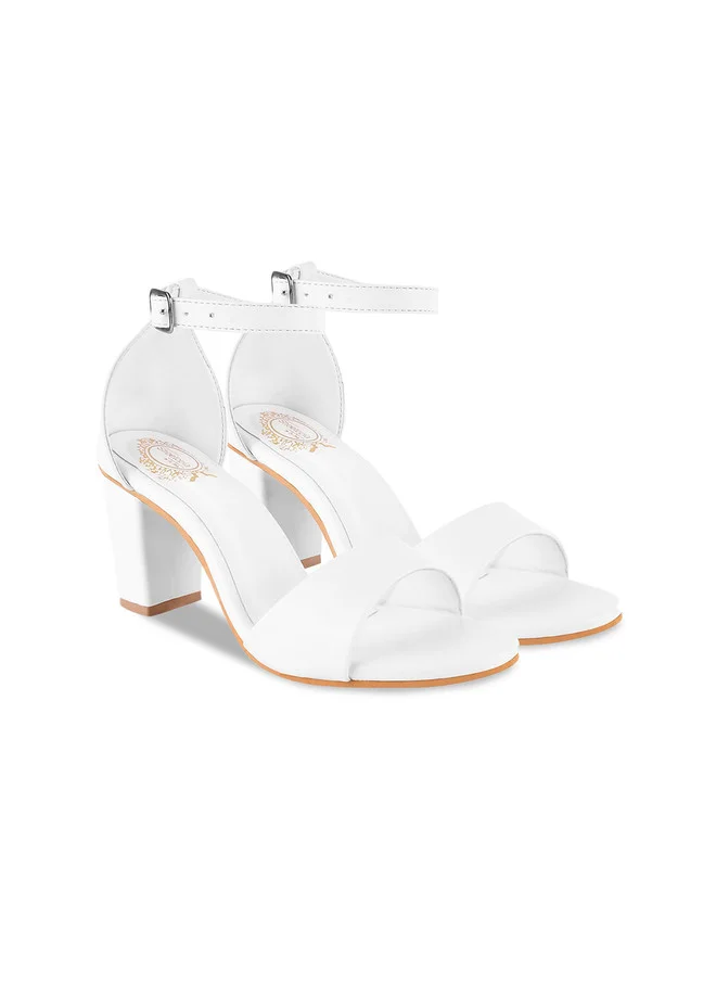 Shoetopia Shoetopia Girls Block Heels With Ankle Loop