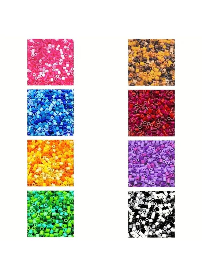 طقم خرز فيوز بلاستيكي أزرق 5 مم 600 قطعة لصنع المجوهرات DIY مشروع فني تعليمي للتعلم المبكر هدية - Image 3