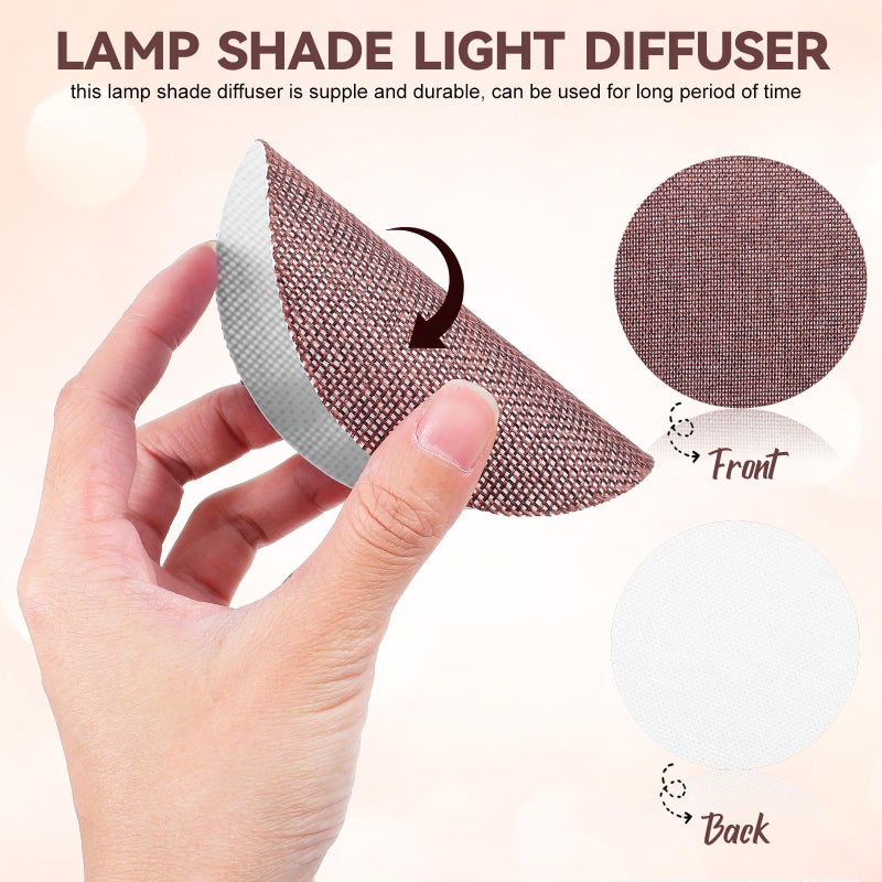 High Temperature Resistant Fabric Lamp Shade Diffuser 10cm Diameter 2 Pack - Image 4