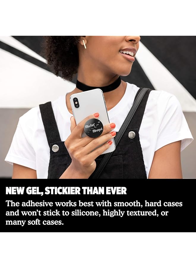 بوب سوكيتس حامل Popgrip المتوسع مع مقبض علوي قابل للتبديل للهواتف الذكية والأجهزة اللوحية Mischief Managed - Image 5