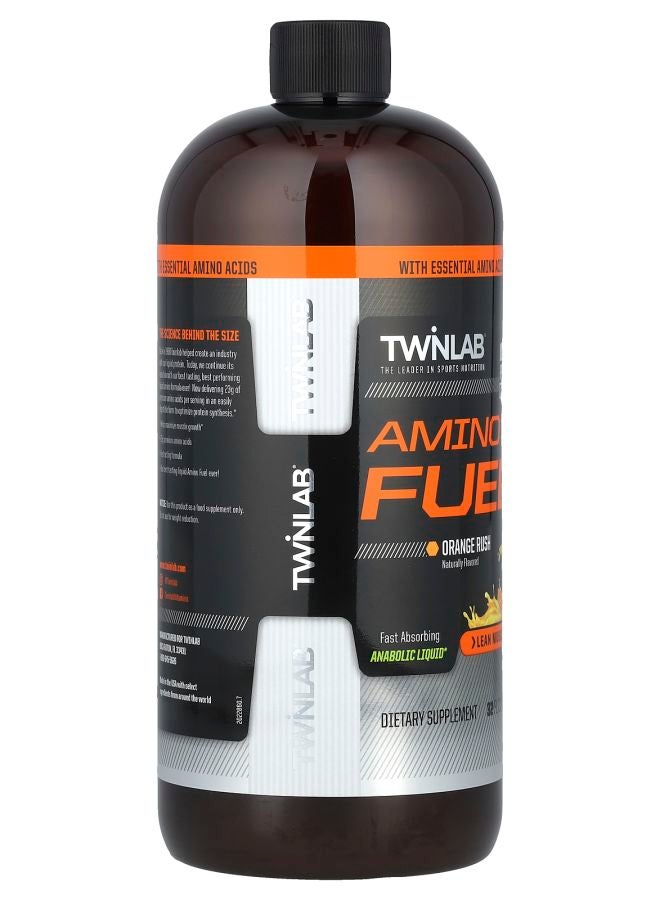 Twinlab Amino Fuel Orange Rush 32 fl oz (946 ml) - Image 2