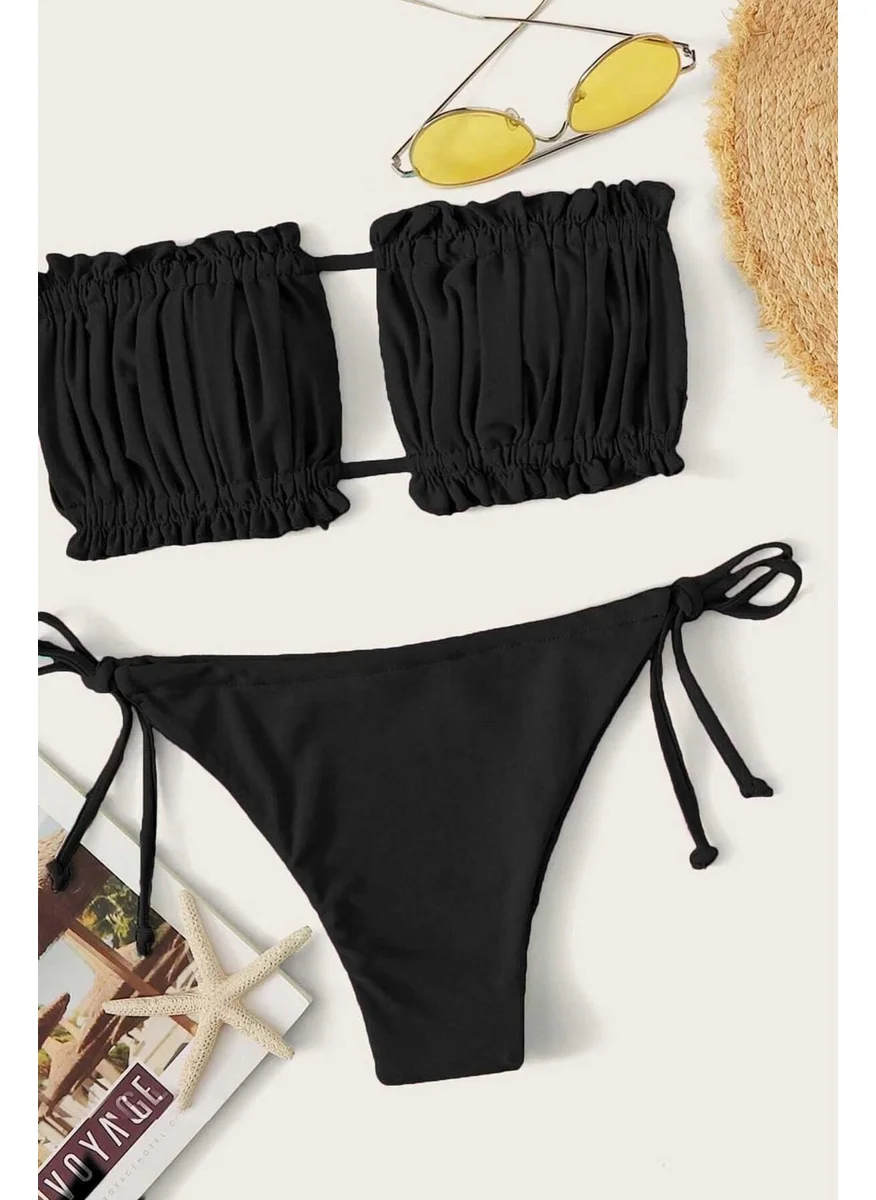 Angelsin Brazilian Model Drawstring Bikini Bottom