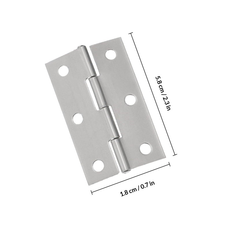 Stainless Steel Butt Hinges 2.5 Inch 20 Pack Cabinet Door Hinges Without Screws - Image 3