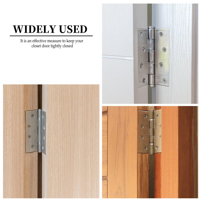 Stainless Steel Butt Hinges 2.5 Inch 20 Pack Cabinet Door Hinges Without Screws - Image 4