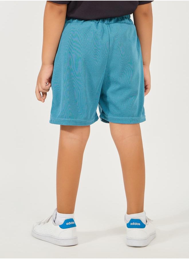 Styli - Solid Waist Tie With Patch Detail Short - Image 1