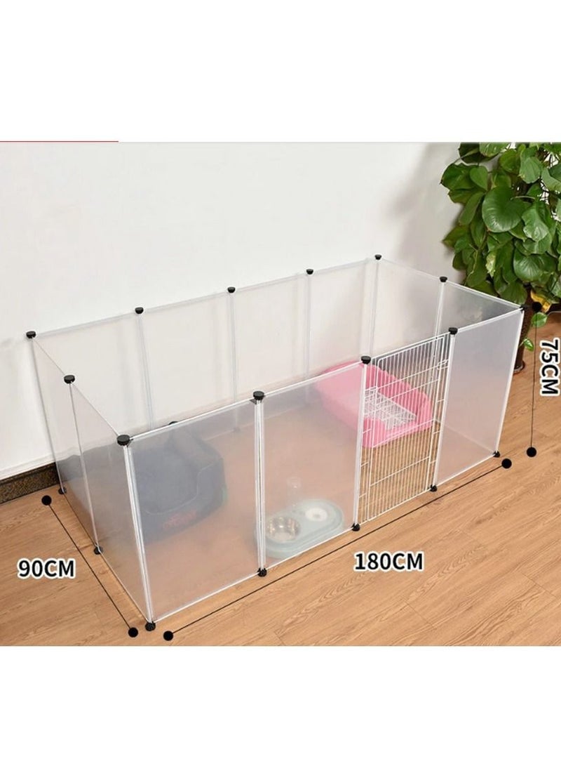 DubaiGallery Playpen Pet Playpen Dog Exercise Pen Large Portable Dog Fence with Door 12 Panel for Dogs Cats Pets Suitable for Weight less than 20kg - Image 4
