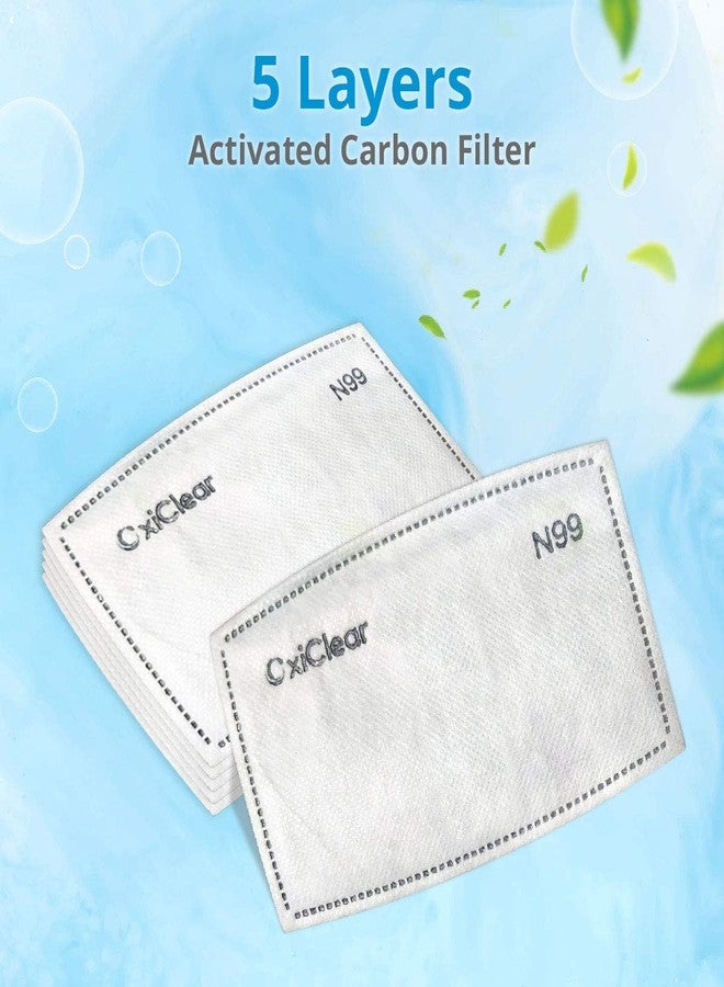 OxiClear فلاتر إعادة تعبئة OxiClear N99، فلتر كربون نشط (عبوة من 10) (القناع غير متضمن) - Image 3