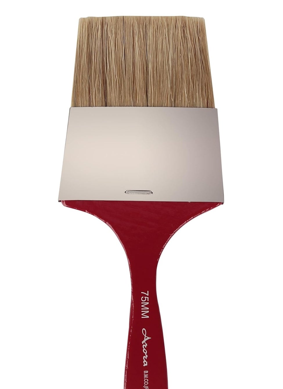 Arora Arora Hard White Hair Flat Bristles Paint Brush of 3 Inch for Oil and Acrylic Painting  - Image 2