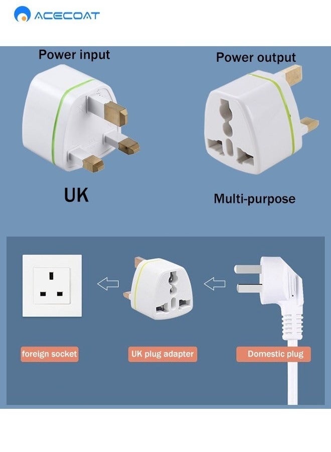 ACECOAT Universal Travel Adapter: Seamless Plug Conversion for International Travelers AC Wall Power Adapter to Convert China, UK, AU, EU & Other Plugs to US Plug Socket (3 PACK) - Image 4
