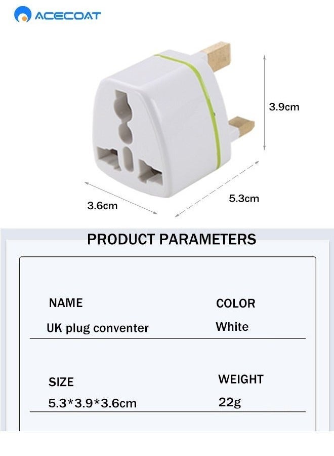 ACECOAT Universal Travel Adapter: Seamless Plug Conversion for International Travelers AC Wall Power Adapter to Convert China, UK, AU, EU & Other Plugs to US Plug Socket (3 PACK) - Image 5