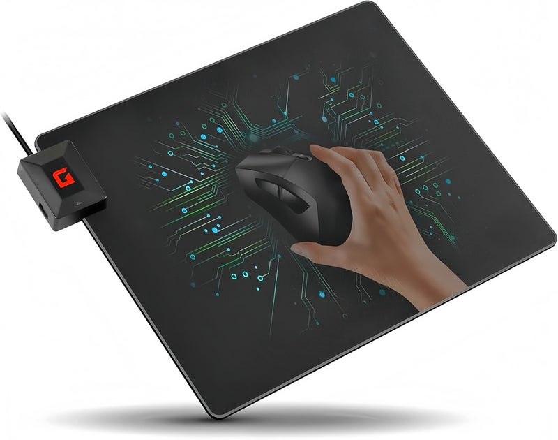 RCHFLI وسادة شحن لاسلكية RCHFLI لفأرة Logitech G Pro X Superlight 2/1، G502، G703 Lightspeed، توصيل وتشغيل، قاعدة مقاومة للانزلاق، شحن مستمر للألعاب - بديل Powerplay (غير متوافق مع G903) - Image 1
