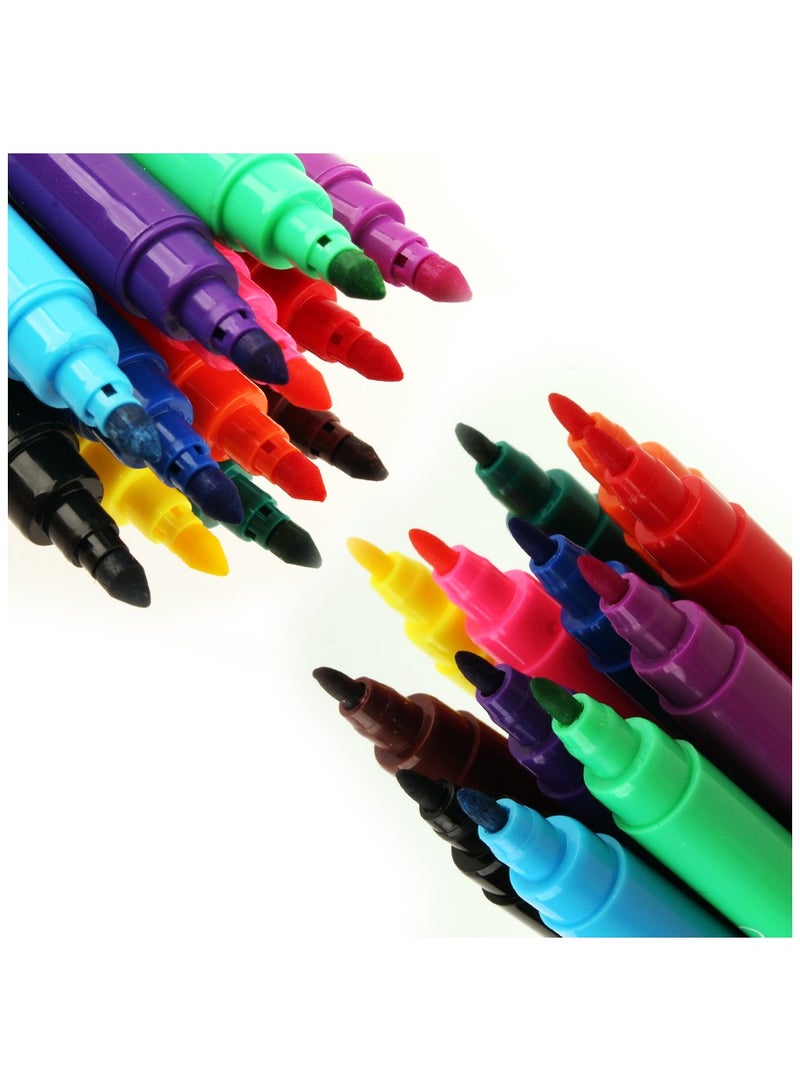 Keyroad Marker colors 12 colors, 2 tips thin and wide - Image 2